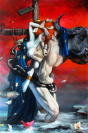 Entführung die Europe-130x195-cm-oel-auf-leinwand-2016